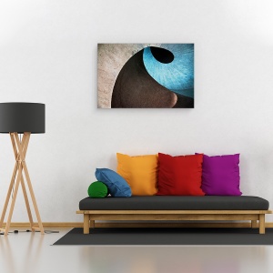 Tablou canvas - Val De Beton, Spiral, Casa Scarii, Abstract, Nautilus, 40 x 60 cm - Img 2