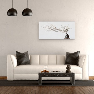 Tablou Canvas - Vaza Si Crengute, Natura Moarta, Primavara, 50 x 100 cm - Img 2
