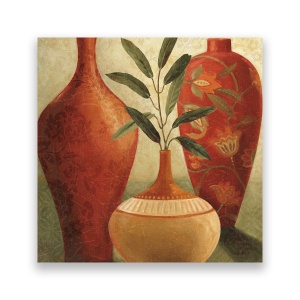 Tablou Canvas - Vaze, Floral, Frunze, 60 x 60 cm