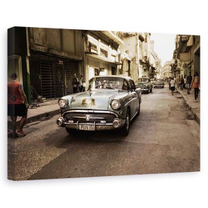 Tablou canvas - Veche strada havaneza, Orase si arhitectura, Cuba, Havana, Vintage, 80 x 120 cm