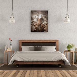 Tablou canvas - Vechea Carte De Povesti, Literatura, Copac, Intelepciune, 40 x 50 cm - Img 3