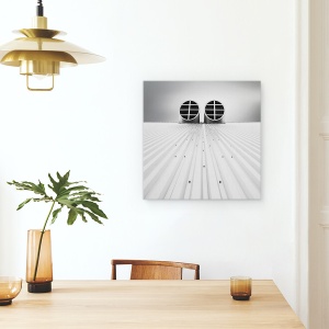 Tablou canvas - Ventilatie Periscopica, Abstract, Arhitectura, Aluminu, 60 x 60 cm - Img 4