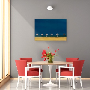 Tablou canvas - Vine Uraganul, Vacanta, Sarbatori, Plaja, Nisip, Tarm, 40 x 60 cm - Img 4