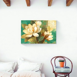 Tablou decorativ canvas vintage cu bujori 60x80 cm
