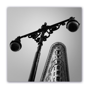 Tablou Canvas - Vintage, Monochrom, Flatiron, New York, 60 x 60 cm