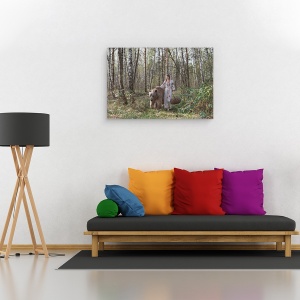 Tablou canvas - Vis, Fata, Vis, Rusia, Portret, Urs, 40 x 60 cm - Img 2
