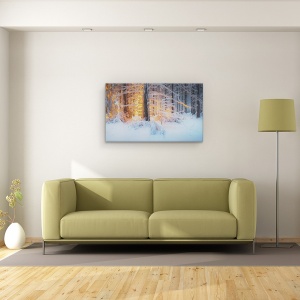 Tablou canvas - Vis Tacut, Austria, Woodquater, Austria De Jos, Iarna, Nieder, 50 x 80 cm - Img 2