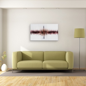 Tablou canvas - Viziunea Mea, New York, Rosu, Cer, Peisaj Urban, 50 x 80 cm - Img 2