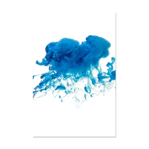 Tablou Canvas - Vopsea acrlilica in apa, Nori in culori, Fluid, Dinamic, Abstract, 60 x 90 cm