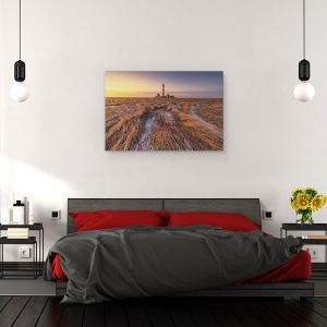 Tablou canvas - Westerheversand, Far, Germania, Apus De Soare, Peisaj, 60 x 90 cm - Img 3