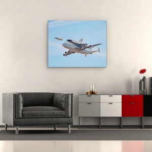 Tablou canvas - Zburand In Istorie, Actiune, Avion De Pasageri, Jet, 60 x 75 cm - Img 2