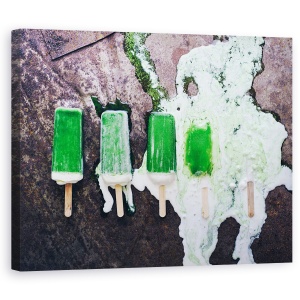 Tablou canvas - Zece Minute, Alimente, Verde, Stare De Spirit, Topit, Topire, 60 x 75 cm