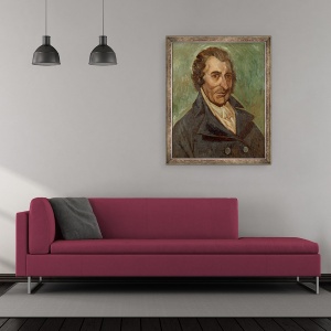 Tablou inramat - A. Easton - Portretul lui Thomas Paine 1737-1809, 50 x 60 cm - Img 2