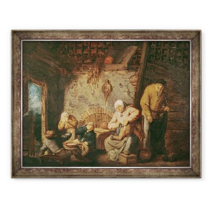 Tablou inramat - Adriaen Jansz. van Ostade - Toaleta, 70 x 90 cm