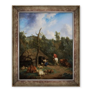 Tablou inramat - Adriaen van de Velde - Cabana, 70 x 85 cm