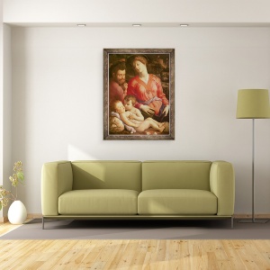 Tablou inramat - Agnolo di Cosimo Bronzino - Sfanta familie Panciatichi, 70 x 90 cm - Img 2