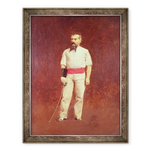 Tablou inramat - Albert Letchford - Richard Burton 1821-90 in rochie de scrima, 60 x 80 cm