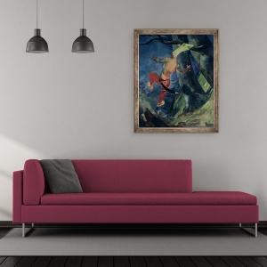 Tablou inramat - Albert Weisgerber - Absalom, 50 x 60 cm - Img 2