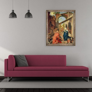 Tablou inramat - Albrecht Durer - Altarpiece Paumgartner panou central, 50 x 60 cm - Img 2