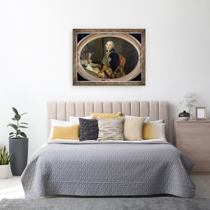Tablou inramat - Alexander Roslin - Cesar-Gabriel de Choiseul-Chevigny 1712-85 Duc de Praslin, 60 x 80 cm - Img 3
