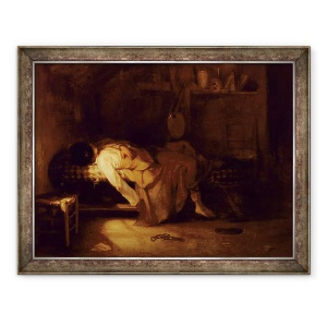 Tablou inramat - Alexandre Gabriel Decamps - Sinuciderea, 70 x 90 cm