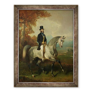 Tablou inramat - Alfred Dedreux - Contele Alfred de Montgomery 1810-91 1850-60, 70 x 90 cm