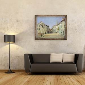 Tablou inramat - Alfred Sisley - Rue de la Chaussee in Argenteuil, 60 x 80 cm - Img 2