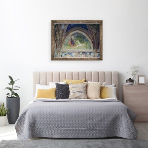 Tablou inramat - also Manfredi de Battilori Bartolo di Fredi - Crearea Evei, 70 x 90 cm - Img 3