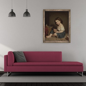 Tablou inramat - Amalia Lindegren - Mic dejun, 70 x 85 cm - Img 2