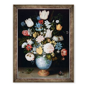 Tablou inramat - Ambrosius Elder Bosschaert - Buchet de flori, 60 x 80 cm