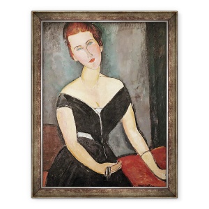 Tablou inramat - Amedeo Modigliani - Doamna G. van Muyden, 70 x 90 cm