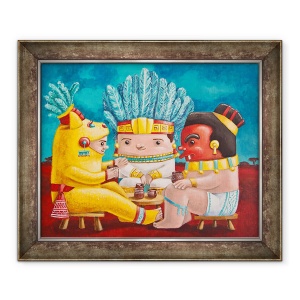 Tablou inramat - Andra Badea - Cacao fierbinte inainte de furtuna, 50 x 60 cm