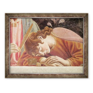 Tablou inramat - Andrea del Castagno - Cina cea de Taina, detaliu al Sfantului Ioan, 60 x 80 cm