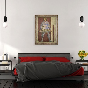 Tablou inramat - Andrea del Castagno - Pippo Spano 1369-1426 din seria Villa Carducci de barbati si femei celebre, 60 x 80 cm - Img 2