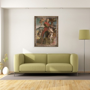 Tablou inramat - Andrea del Sarto - Sacrificiul lui Isaac, 60 x 80 cm - Img 2