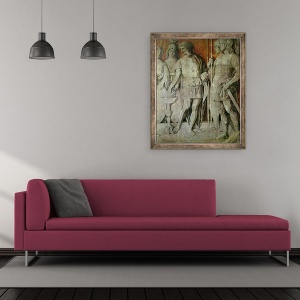 Tablou inramat - Andrea Mantegna - Mucius Scaevola, 50 x 60 cm - Img 2