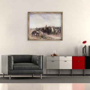 Tablou inramat - Andrew Carrick Gow - Cromwell la Dunbar, 50 x 60 cm - Img 2