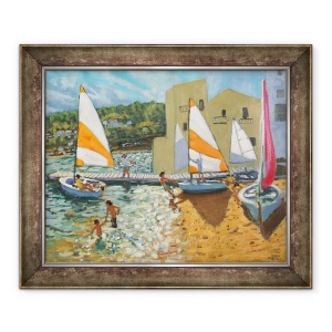 Tablou inramat - Andrew Macara - Barci de lansare, Calella de Palafrugell, Spania, 70 x 85 cm