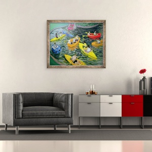Tablou inramat - Andrew Macara - Canoe, 70 x 85 cm - Img 2