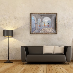 Tablou inramat - Andrew Macara - Copii sarind peste, Insulele grecesti, 60 x 80 cm - Img 2
