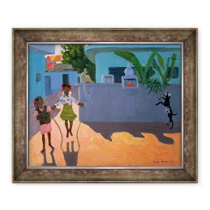 Tablou inramat - Andrew Macara - Girl Skipping, India, 50 x 60 cm