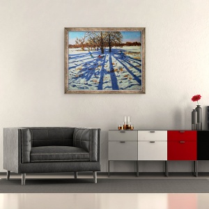 Tablou inramat - Andrew Macara - Midwinter, Calke Abbey, 50 x 60 cm - Img 2