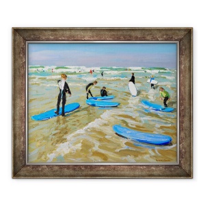 Tablou inramat - Andrew Macara - Placi albastre de surf, Bude. 20x24", 2019, 70 x 85 cm
