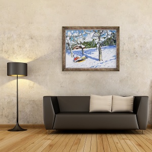 Tablou inramat - Andrew Macara - Sanius in livada, Morzine. 2018, 70 x 90 cm - Img 2