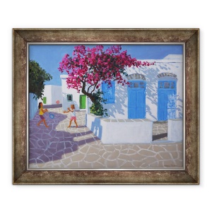Tablou inramat - Andrew Macara - Usi albastre, Folygandros, Insulele grecesti, 2017, 70 x 85 cm