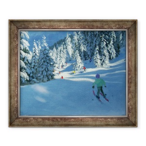 Tablou inramat - Andrew Macara - Zapada proaspata, Morzine, 70 x 85 cm