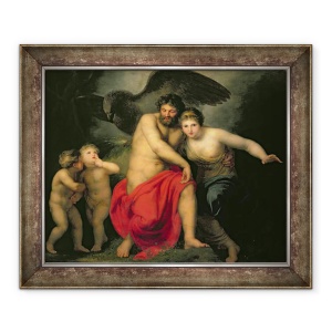 Tablou inramat - Andries Lens - Zeus si Hera pe muntele Ida, 50 x 60 cm