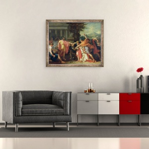 Tablou inramat - Anne Louis Girodet de Roucy-Trioson - Moartea lui Tatius, 50 x 60 cm - Img 2