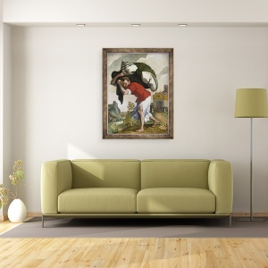 Tablou inramat - Anonymous - Vindecarea paraliticului, 70 x 90 cm - Img 2