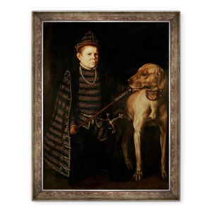 Tablou inramat - Anthonis van Dashorst Mor - Piticul Cardinalului Granvelle, 60 x 80 cm